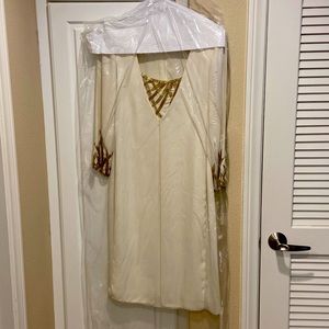 Vintage dress with gorgeous gold and silver beading